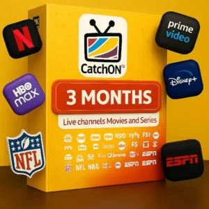 CatchON TV 3 months Live IPTV 4K deal including top entertainment apps sports channels and on-demand content access